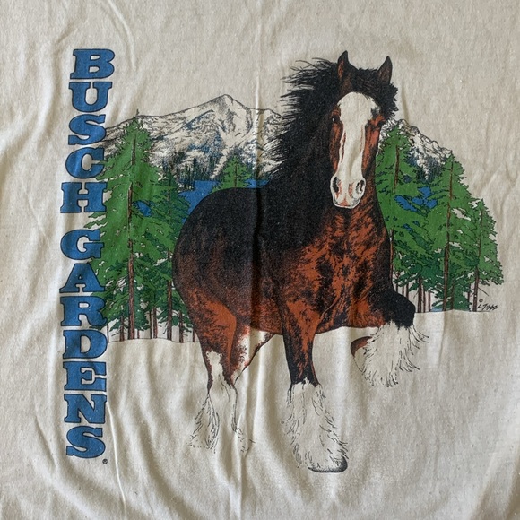 Vintage 80’s Busch Gardens T shirt - Picture 2 of 6